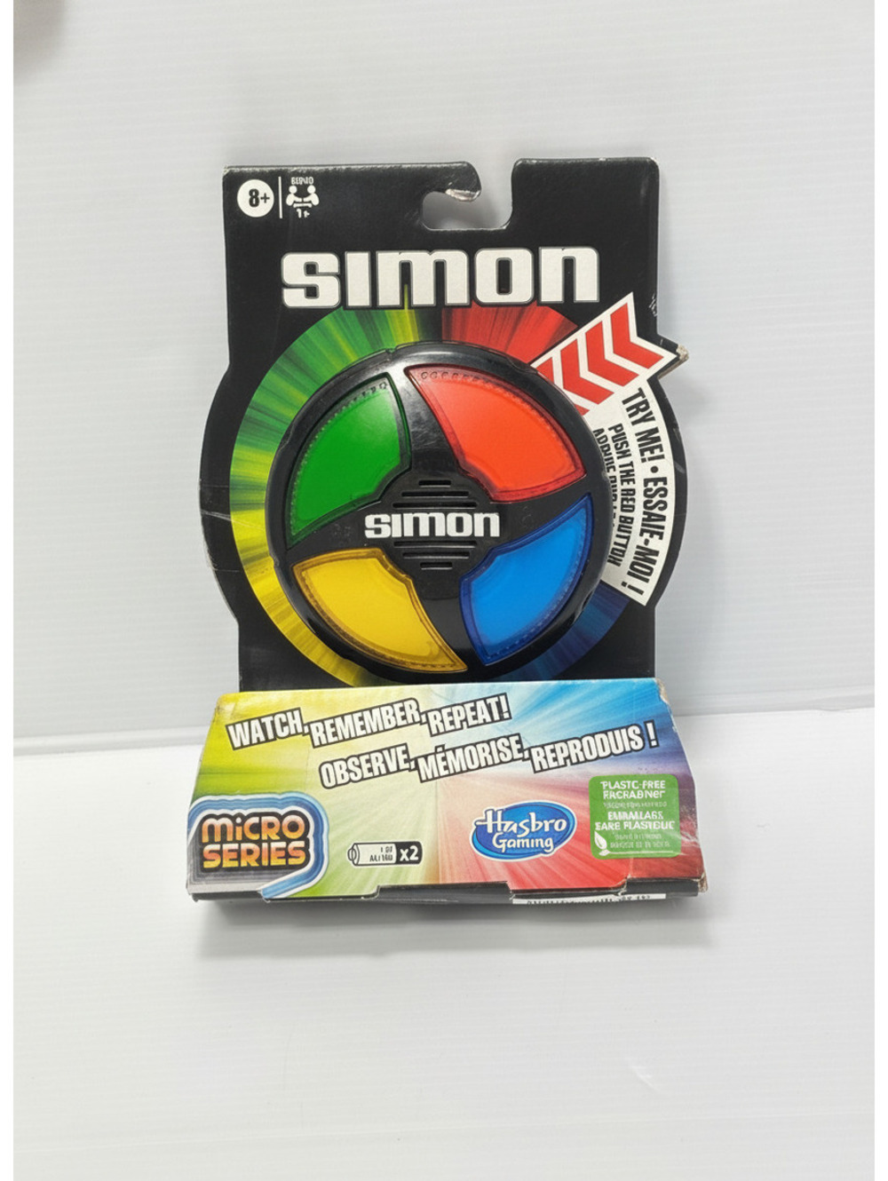 Hasbro Gaming Simon Micro Series Electronic Memory Game - Classic Colour Pattern